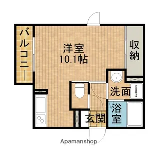 サンリットASAHI【201号室】の間取り