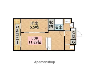 グランストーク城西【1階】の間取り
