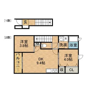 グレイスK【2階】の間取り