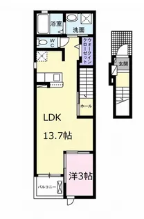 イリゼⅡ【2階】の間取り