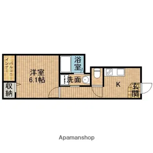 静岡県浜松市中央区野口町【アパート】の間取り