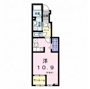 レユニオン【1階】の間取り