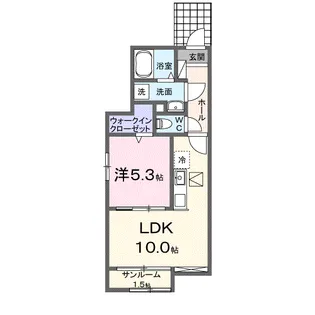 サンフレア【1階】の間取り