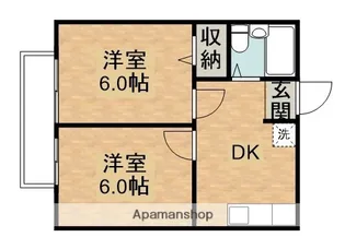彩輝8C【2階】の間取り