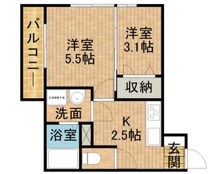 ナナラ【203号室】の間取り