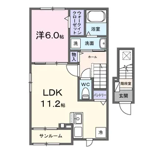 エテルノ・リンド【2階】の間取り