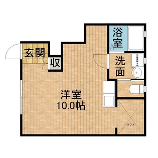 パークガーデン東伊場【102号室】の間取り