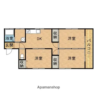 コーポ・フジサンフレッチェ【3階】の間取り