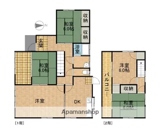静岡県磐田市上新屋【一戸建】の間取り