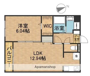 静岡県浜松市中央区小豆餅4丁目【マンション】の間取り