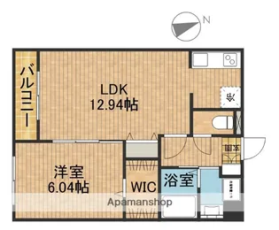 静岡県浜松市中央区小豆餅4丁目【マンション】の間取り