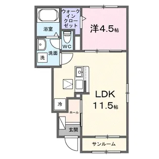 プレッソ【1階】の間取り