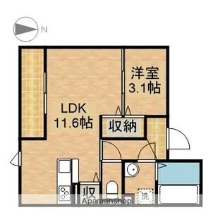D−HILLS佐藤Ⅱ【1階】の間取り