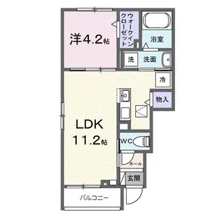ヒカルサ藤枝茶町Ⅰ【1階】の間取り