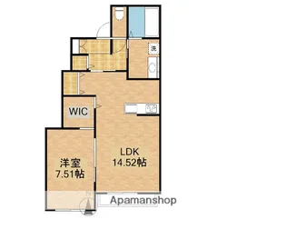 AFC RESIDENCE海老島【1階】の間取り