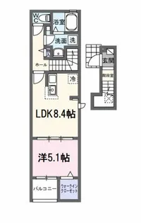 カーサ ルーチェ【2階】の間取り