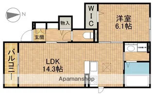 プレジール【1階】の間取り