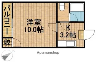 静岡県浜松市中央区三方原町【アパート】の間取り