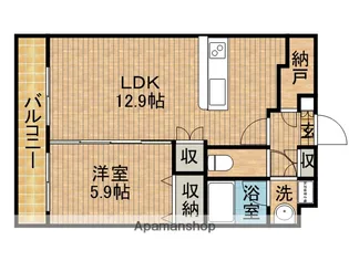 ティエラ・ナタール【202号室】の間取り