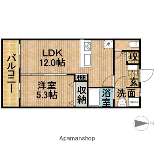 バロンドール【4階】の間取り