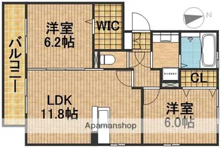 ENTERFIELD【1階】の間取り