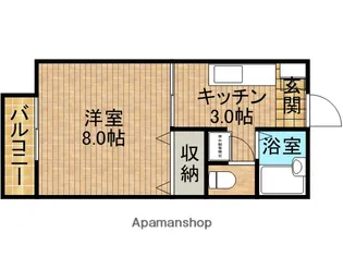 エスポワール【203号室】の間取り