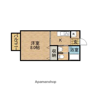 オランジュリー【2階】の間取り