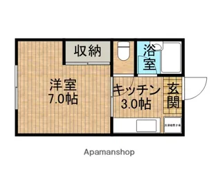 松村屋コーポ【1階】の間取り