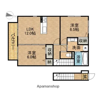 ウィルC【2階】の間取り