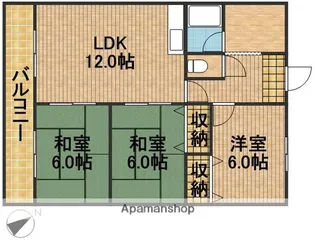 静岡県浜松市中央区葵西3丁目【マンション】の間取り