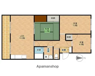 ハイブリッジⅡ【3階】の間取り