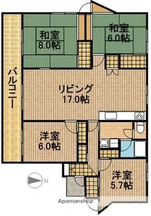 メゾン・ド・エスポワール【1階】の間取り