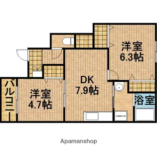 マウルール【1階】の間取り