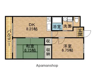 ルミエールU【1階】の間取り