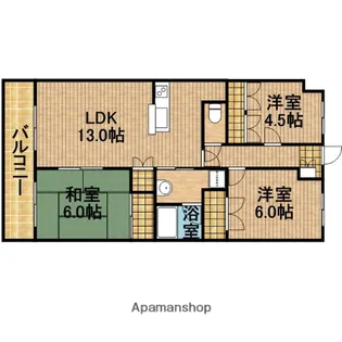 コモ・グランデ【4階】の間取り