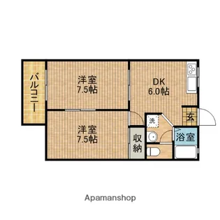 DUECASA【1階】の間取り
