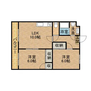 ソレアード【3階】の間取り