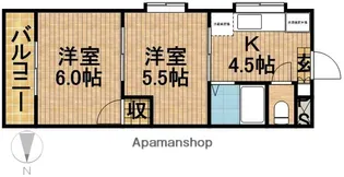 ランドスケイプ【3階】の間取り