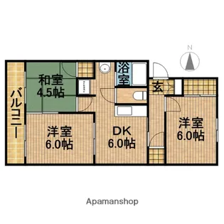 ヴィラナリー袋井【3階】の間取り