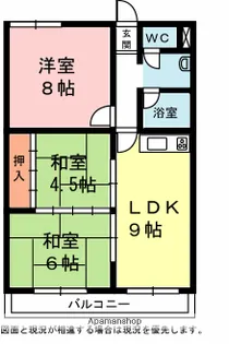 エルコンフォール【306号室】の間取り