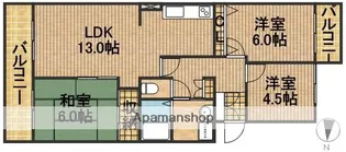 平和ハイツG【2階】の間取り