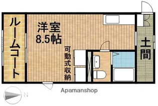 静岡県浜松市中央区南浅田2丁目【アパート】の間取り
