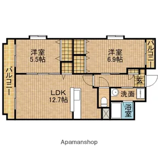 プルミエール【306号室】の間取り