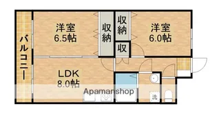 メゾンマスカット【4階】の間取り