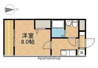 キャッスル若美【3階】の間取り