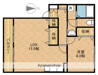 ラクラス1号館【2階】の間取り