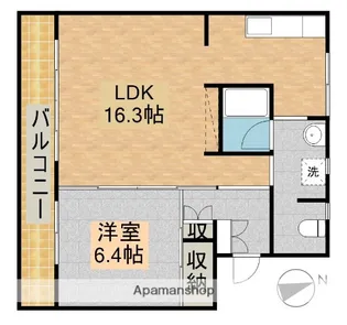 RE・LUFFY WEST【2階】の間取り