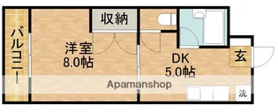 フレンドシティⅡ【1階】の間取り
