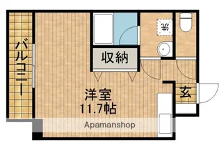 アズビオス元城【2階】の間取り