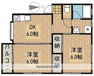サンハイツ1【1階】の間取り